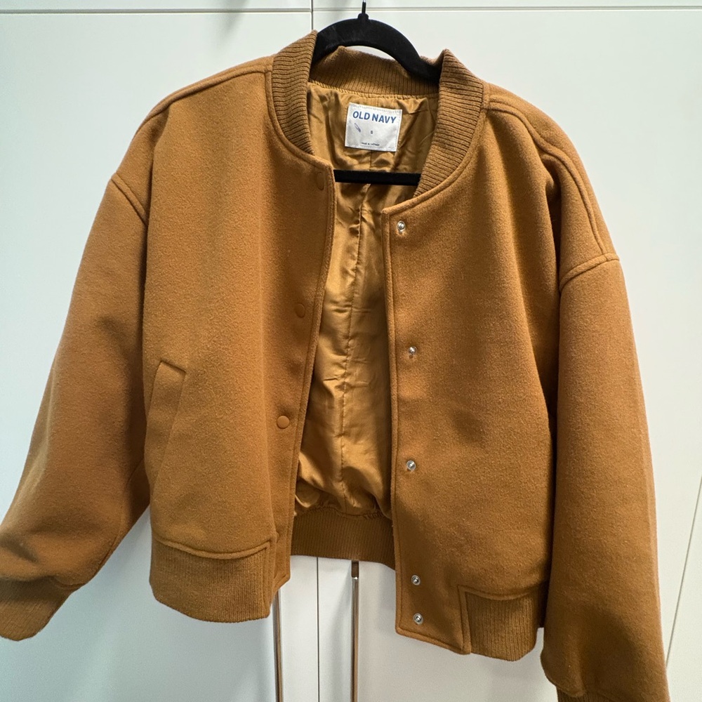Old Navy Camel Bomber Jacket